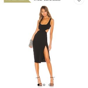 Lovers and friends Titus midi black dress Revolve clothing size XS